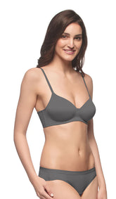 Amante Care Free Casual Bra - EB003 Steel Grey
